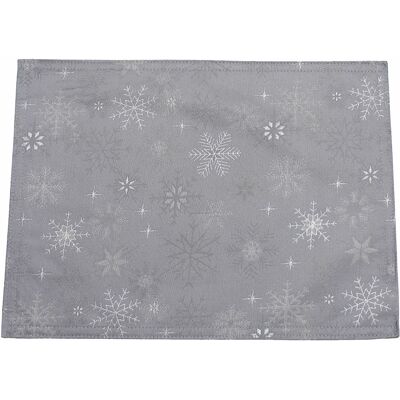 Peggy Wilkins Dessous De Verre Brodés De Noël En Cristal De Neige Gris - 33cm X 45cm - Publicité Peggy Wilkins Dessous De Verre Brodés De Noël En Cristal De Neige Gris - 33cm X 45cm - Publicité