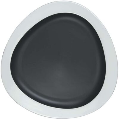 Le Coq - Persephone - Noir - 22,5 cm - Assiette - Publicité Le Coq - Persephone - Noir - 22,5 cm - Assiette - Publicité