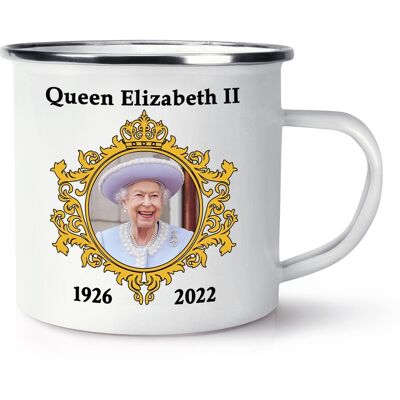Gift Base Reine Elizabeth Ii 1926 - 2022 Émail Tasse Commémorative Cadeau Her Majesty - Publicité Gift Base Reine Elizabeth Ii 1926 - 2022 Émail Tasse Commémorative Cadeau Her Majesty - Publicité