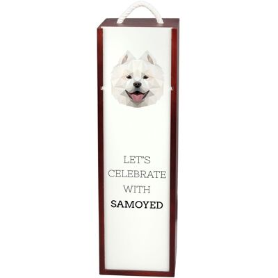 Art-Dog - Samoyedo Géométrique - Bois - Boîte à vin - Publicité Art-Dog - Samoyedo Géométrique - Bois - Boîte à vin - Publicité