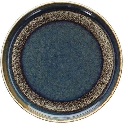 Assiette Plate Tognana Bloom Edge Bleu Marron Porcelaine 17cm Pain Restaurant - Publicité Assiette Plate Tognana Bloom Edge Bleu Marron Porcelaine 17cm Pain Restaurant - Publicité