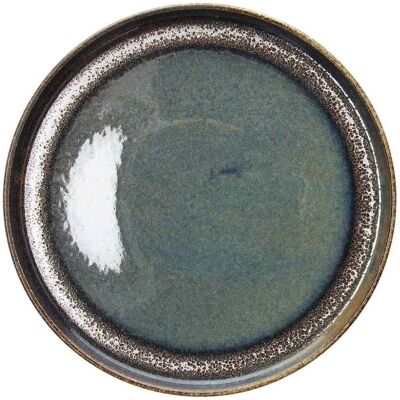 Assiette Plate Tognana Bloom Edge Bleu Marron Porcelaine 27cm Restaurant Gourmet - Publicité Assiette Plate Tognana Bloom Edge Bleu Marron Porcelaine 27cm Restaurant Gourmet - Publicité