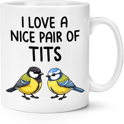 Gift Base I Love A Nice Paire De Mésange S Bleu 284ml Tasse Valentin Anniversaire Grossier - Publicité Gift Base I Love A Nice Paire De Mésange S Bleu 284ml Tasse Valentin Anniversaire Grossier - Publicité