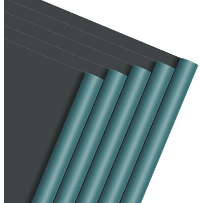 Uxcell 40 Feuilles 21,5\\\" X 21,5\\\" Papier Cadeau Fleuri Pour Bleu Foncé/gris Foncé - Publicité Uxcell 40 Feuilles 21,5\\\" X 21,5\\\" Papier Cadeau Fleuri Pour Bleu Foncé/gris Foncé - Publicité