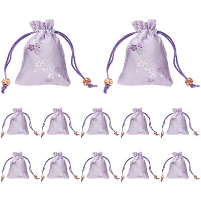 Uxcell 12pcs Pour Sacs En Soie 3x4 Pouce Avec Cordon Brodé Satin Cadeau Violet - Publicité Uxcell 12pcs Pour Sacs En Soie 3x4 Pouce Avec Cordon Brodé Satin Cadeau Violet - Publicité