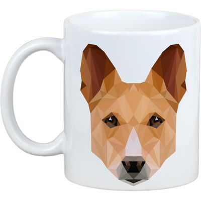 Basenji Tasse Géométrique Art-Chien - Publicité Basenji Tasse Géométrique Art-Chien - Publicité