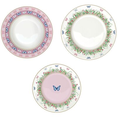 Easy Life Service De Table Assiette Ensemble 18 Pièces Porcelaine - Publicité Easy Life Service De Table Assiette Ensemble 18 Pièces Porcelaine - Publicité
