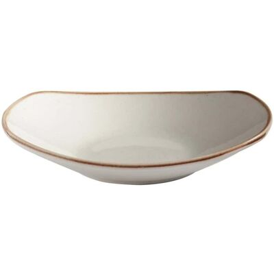 Corona Plat Bas Artisan Beige Rectangulaire Porcelaine 27 Cm Couronne - Restaurant - Publicité Corona Plat Bas Artisan Beige Rectangulaire Porcelaine 27 Cm Couronne - Restaurant - Publicité