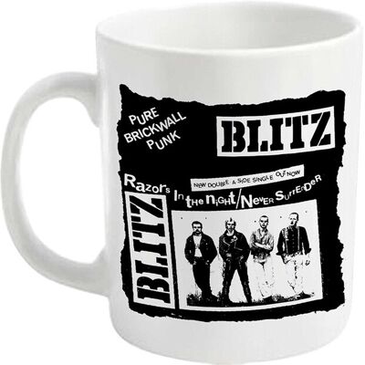 Blitz Mug Pure Brick Wall Band Logo Official White Boxed One Size - Publicité Blitz Mug Pure Brick Wall Band Logo Official White Boxed One Size - Publicité