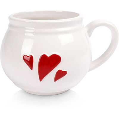 Sans Marque Mug En Céramique Coeur 430 Ml - Publicité Sans Marque Mug En Céramique Coeur 430 Ml - Publicité