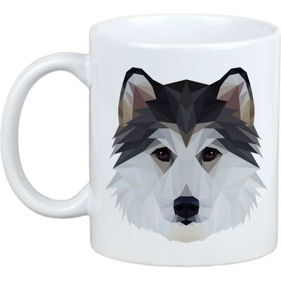 Tasse Géométrique Siberian Husky Art-Chien - Publicité Tasse Géométrique Siberian Husky Art-Chien - Publicité