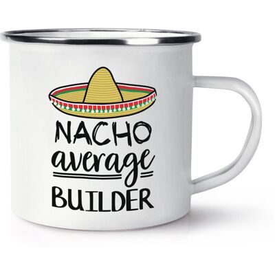 Gift Base Mug En Émail Nacho Average Builder Le Meilleur Du Monde Préféré Drôle Génial - Publicité Gift Base Mug En Émail Nacho Average Builder Le Meilleur Du Monde Préféré Drôle Génial - Publicité