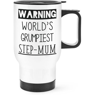 Gift Base Avertissement World'S Le Plus Grincheux Étape-Maman Voyage Tasse Avec Anse Mères - Publicité Gift Base Avertissement World'S Le Plus Grincheux Étape-Maman Voyage Tasse Avec Anse Mères - Publicité