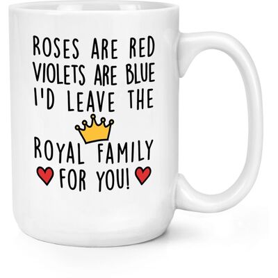 Gift Base Roses Sont Rouge Violets Bleu Congé Royal Famille 426ml Grand Tasse St.Valentin - Publicité Gift Base Roses Sont Rouge Violets Bleu Congé Royal Famille 426ml Grand Tasse St.Valentin - Publicité