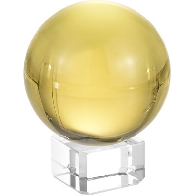 Uxcell 60mm/2.4\" Boule Cristal, 1 Ensemble K9 Boule Cadeau Boîte Cristal Support Jaune - Publicité Uxcell 60mm/2.4\" Boule Cristal, 1 Ensemble K9 Boule Cadeau Boîte Cristal Support Jaune - Publicité