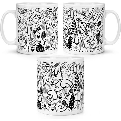 Mug En Céramique 10oz Gift Base Motif Willy Coq Rude Blague - Publicité Mug En Céramique 10oz Gift Base Motif Willy Coq Rude Blague - Publicité