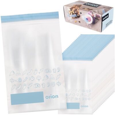 Sans Marque Sachets Alimentaires Ziplock 20x12 Cm 25 Pcs. Publicité Sans Marque Sachets Alimentaires Ziplock 20x12 Cm 25 Pcs. Publicité