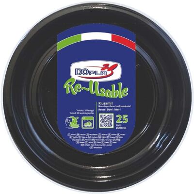 Dopla - Assiettes Creuses - Noir - Ø20,5 cm - 25 pcs - dish - Publicité Dopla - Assiettes Creuses - Noir - Ø20,5 cm - 25 pcs - dish - Publicité