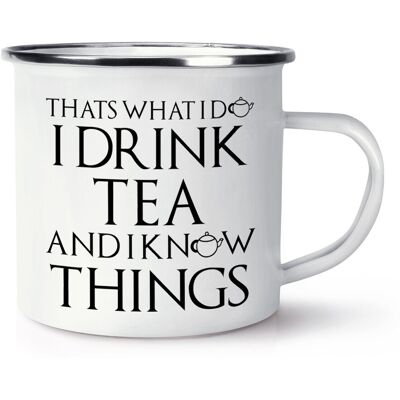 Gift Base That'S What I Faire Boisson Thé Et Know Things Émail Tasse Anniversaire Drôle - Publicité Gift Base That'S What I Faire Boisson Thé Et Know Things Émail Tasse Anniversaire Drôle - Publicité