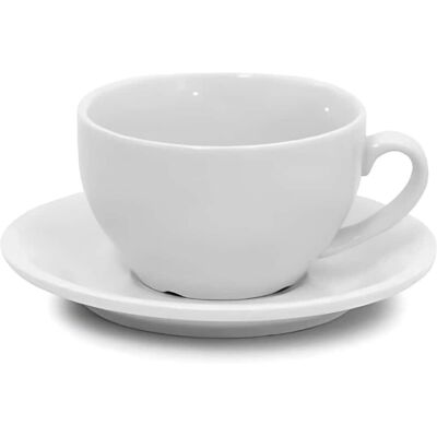 Multimarca Ensemble De 6 Tasses À Thé Klein Avec Soucoupe En Porcelaine 37 Cl - Publicité Multimarca Ensemble De 6 Tasses À Thé Klein Avec Soucoupe En Porcelaine 37 Cl - Publicité