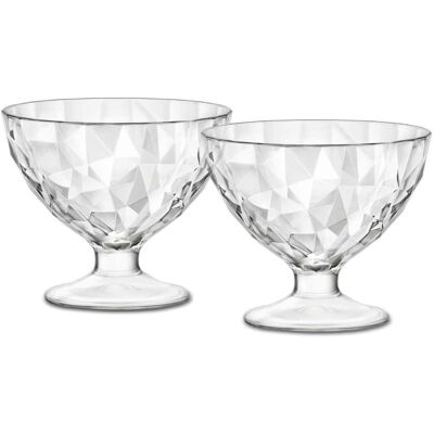 Bormioli Rocco Diamond Coupe À Glace En Verre Transparent 36 Cl 2 Pièces - Publicité Bormioli Rocco Diamond Coupe À Glace En Verre Transparent 36 Cl 2 Pièces - Publicité