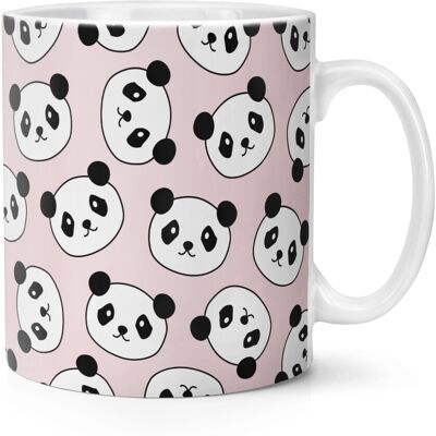 Gift Base Mug Tasse 10oz Avec Motif Visages De Panda - Animal Rose Drôle - Publicité Gift Base Mug Tasse 10oz Avec Motif Visages De Panda - Animal Rose Drôle - Publicité