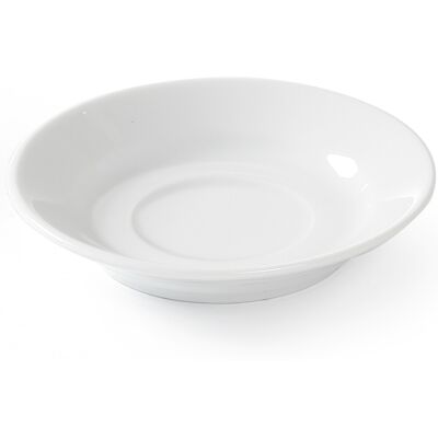 Hendi - Optima 90 - 90 mm - Porcelaine - Soucoupe - Publicité Hendi - Optima 90 - 90 mm - Porcelaine - Soucoupe - Publicité