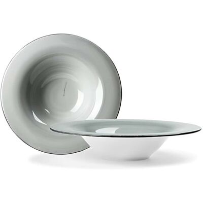Bol À Pâtes Purity Gris Porcelaine Ø 30 Cm Le Nouveau Coq Restaurant - Publicité Bol À Pâtes Purity Gris Porcelaine Ø 30 Cm Le Nouveau Coq Restaurant - Publicité