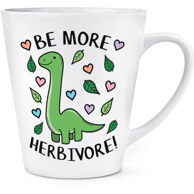 Gift Base Soyez Plus Herbivore Dinosaure Mug Latte 12oz Drôle Blague Végane Végétarien - Publicité Gift Base Soyez Plus Herbivore Dinosaure Mug Latte 12oz Drôle Blague Végane Végétarien - Publicité
