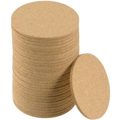 Uxcell 30 Pièces Dessous De Verre En Liège Pour Trivet Bois Rond Diamètre 3,5 Pouces - Publicité Uxcell 30 Pièces Dessous De Verre En Liège Pour Trivet Bois Rond Diamètre 3,5 Pouces - Publicité