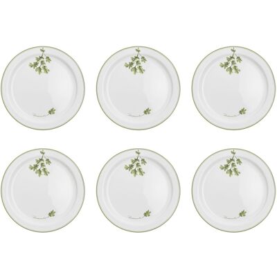 La Porcellana Bianca Coltivia Assiette Plate Set 6 Pièces 27cm Porcelaine - Publicité La Porcellana Bianca Coltivia Assiette Plate Set 6 Pièces 27cm Porcelaine - Publicité