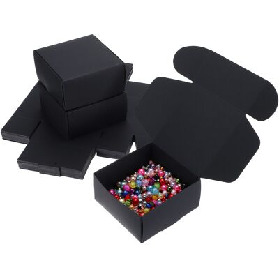 Uxcell Boîtes Cadeaux 3.9x3.9x2\" Avec Couvercle Pour Lot De 50 Noires - Publicité Uxcell Boîtes Cadeaux 3.9x3.9x2\" Avec Couvercle Pour Lot De 50 Noires - Publicité