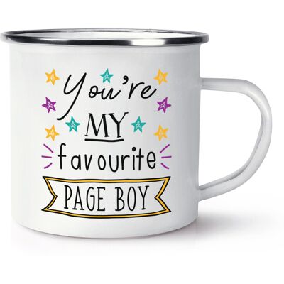 Gift Base Vous Êtes Mon Page Boy Préféré Étoiles Rétro Mug En Émail - Mariage Drôle - Publicité Gift Base Vous Êtes Mon Page Boy Préféré Étoiles Rétro Mug En Émail - Mariage Drôle - Publicité