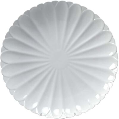 Assiette Plate Magnolia Blanche Porcelaine Ø 35 Cm Medri - Restaurant - Publicité Assiette Plate Magnolia Blanche Porcelaine Ø 35 Cm Medri - Restaurant - Publicité