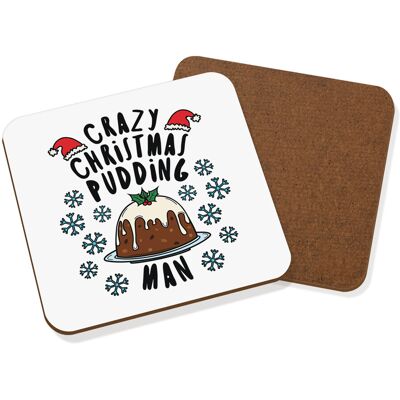 Gift Base Sous-Verre À Boissons Homme De Pudding De Noël Fou - Père Noël Secret - Publicité Gift Base Sous-Verre À Boissons Homme De Pudding De Noël Fou - Père Noël Secret - Publicité