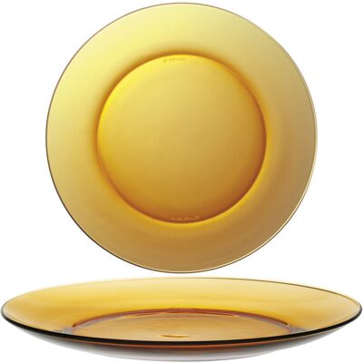 Assiette À Dessert Orange Duralex Lys Amber, Diamètre 190 Mm - Lot De 6 - Publicité Assiette À Dessert Orange Duralex Lys Amber, Diamètre 190 Mm - Lot De 6 - Publicité