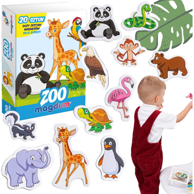 Sans Marque Happy Kids Zoo Ensemble D'Aimants Animaux Puzzle Solide Mv 6032-01 - Publicité Sans Marque Happy Kids Zoo Ensemble D'Aimants Animaux Puzzle Solide Mv 6032-01 - Publicité