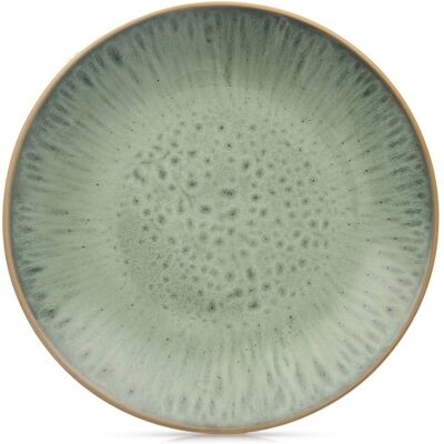 Sans Marque Assiette À Dessert En Céramique Glaze Verte 20,5 Cm - Publicité Sans Marque Assiette À Dessert En Céramique Glaze Verte 20,5 Cm - Publicité