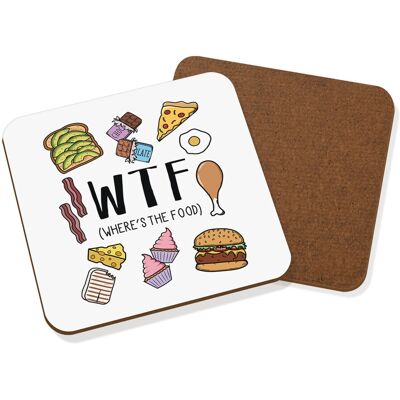 Gift Base Wtf Où Est Le Sous-Verre Tapis À Boissons Junk Fast Chocolat Drôle Burger Affamé - Publicité Gift Base Wtf Où Est Le Sous-Verre Tapis À Boissons Junk Fast Chocolat Drôle Burger Affamé - Publicité
