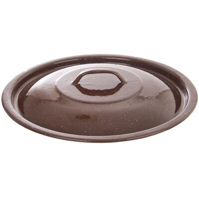 Sans Marque Couvercle De Seau Émaillé Marron Marron 30 Cm - Publicité Sans Marque Couvercle De Seau Émaillé Marron Marron 30 Cm - Publicité