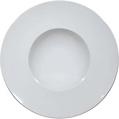 Ensemble De 12 Assiettes À Pâtes Napoli Blanches 20 Cm En Porcelaine Saturnia - Publicité Ensemble De 12 Assiettes À Pâtes Napoli Blanches 20 Cm En Porcelaine Saturnia - Publicité