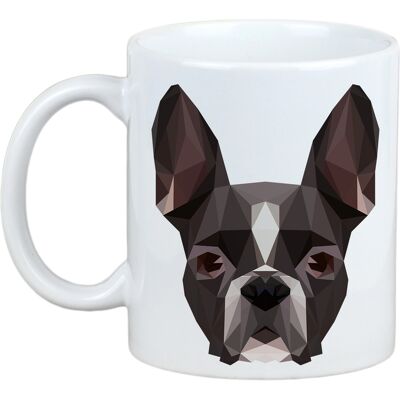 Tasse Géométrique Boston Terrier Art-Chien - Publicité Tasse Géométrique Boston Terrier Art-Chien - Publicité