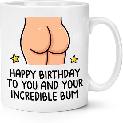 Tasse Café 10oz Céramique Blanche Gift Base Mug Joyeux Anniversaire - Publicité Tasse Café 10oz Céramique Blanche Gift Base Mug Joyeux Anniversaire - Publicité