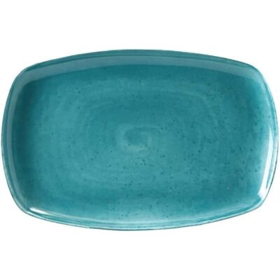 Set 6 Vaisselle Rectangulaires Matiz Vert Porcelaine 35x23 Cm Medri Restaurant - Publicité Set 6 Vaisselle Rectangulaires Matiz Vert Porcelaine 35x23 Cm Medri Restaurant - Publicité