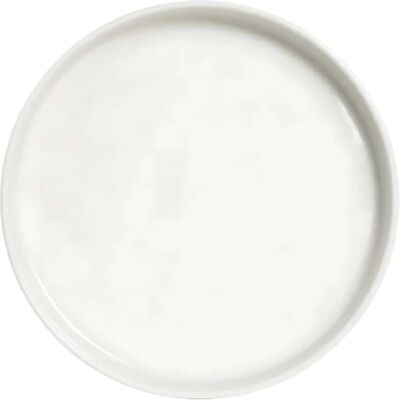 Assiette Plate Oslo Blanche Nordique Ronde En Porcelaine Ø 24 Cm - Saturnia - Publicité Assiette Plate Oslo Blanche Nordique Ronde En Porcelaine Ø 24 Cm - Saturnia - Publicité