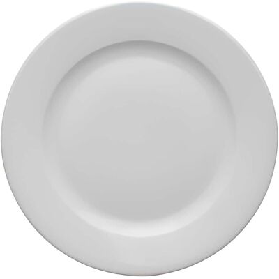 Lubiana Assiette Plate Kazubhel Blanche 24 Cm Porcelaine - Ljubljana - Restaurant - Publicité Lubiana Assiette Plate Kazubhel Blanche 24 Cm Porcelaine - Ljubljana - Restaurant - Publicité