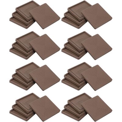 Uxcell 32 Pièces Pour Patins Carrés En Caoutchouc Pour Meubles, Marron (3,5 Pouces) - Publicité Uxcell 32 Pièces Pour Patins Carrés En Caoutchouc Pour Meubles, Marron (3,5 Pouces) - Publicité