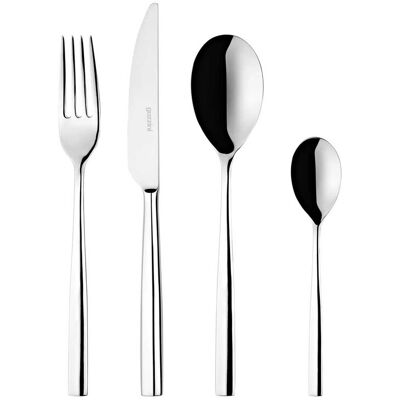 Guzzini Petra Couverts Set 24 Pièces Acier Inox - Publicité Guzzini Petra Couverts Set 24 Pièces Acier Inox - Publicité