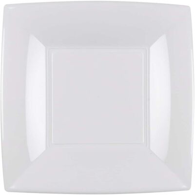 Gold Plast Soucoupes Dessert Agréable Blanches Plastique Réutilisables 18x18 Cm 15pz - Publicité Gold Plast Soucoupes Dessert Agréable Blanches Plastique Réutilisables 18x18 Cm 15pz - Publicité