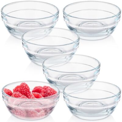 Sans Marque Bols En Verre 7,5 Cm, 80 Ml 6 Pièces. Publicité Sans Marque Bols En Verre 7,5 Cm, 80 Ml 6 Pièces. Publicité